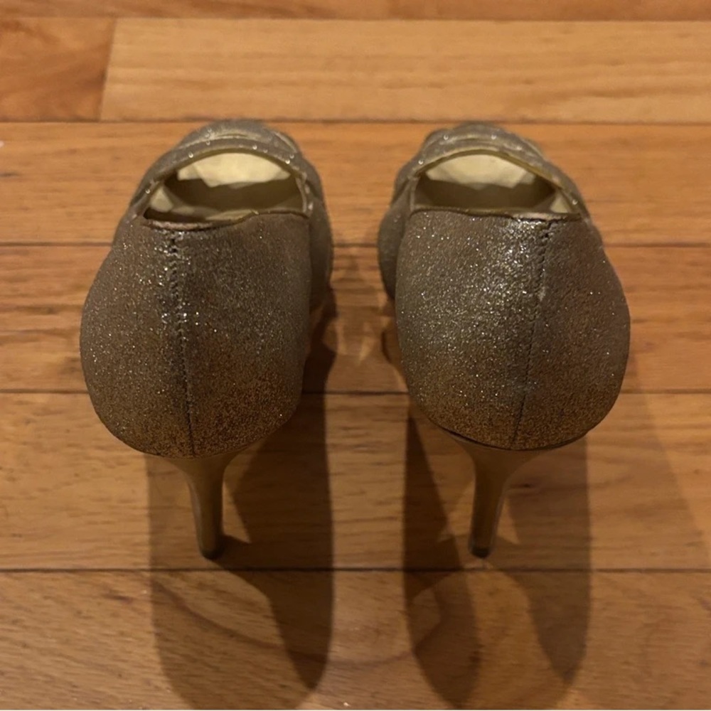 Guess Sparkling Gold Platform Heels - Picture 3 of 3